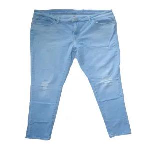 Light blue Waist:36 Womens Patch Denim - 0059