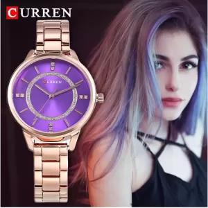 Rose Gold CURREN Ladies Girls Woman Casual Party Fashionable