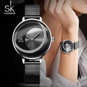 SK Ladies Fashionable Adjustable Stainless Steel Watch