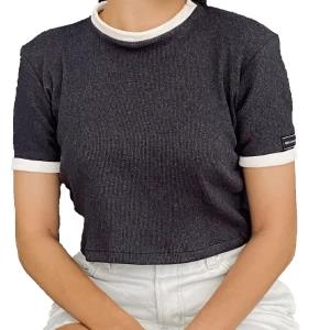 Generic Women's High Neck Mini T Shirt