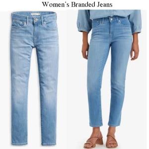 Women s Mid Length Branded Jeans Slim Fit - Levi's