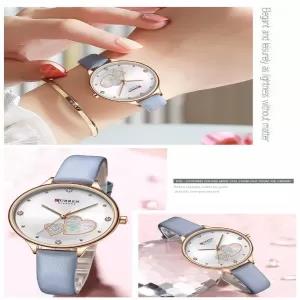 Blue Curren Leather Strap Ladies Girls Women Casual Party Fa