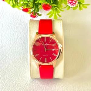 Red New Womens Casual Fashion Watches