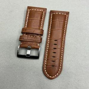 Brown 26mm GENUINE LATHER BROWN STRAP WATCH
