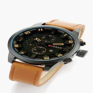 Brown New Mens And Boys Casual Fashion Date Watch