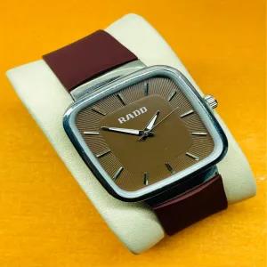 Brown New Mens And Boys Casual Square Watch