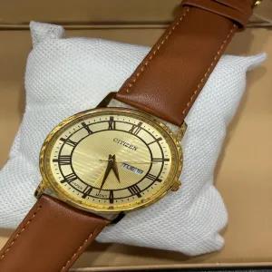 Brown New Mens Boys Casual Fashion Lather Citizan Watch