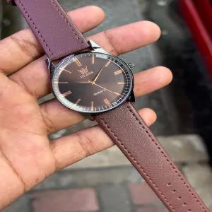 Brown New Mens Casual Simple Brown Watch