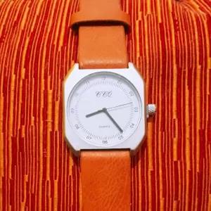 CCQ Men Brown Quartz Watch Elegant Office Look