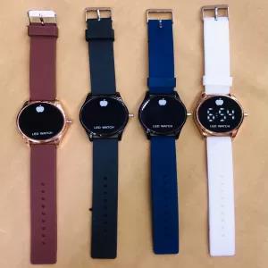 Dark Blue Mens Women Boys Casual Led Watch