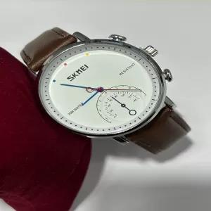 Dark Brown New Skmei Simple Fashion Casual Mens Watch Leath