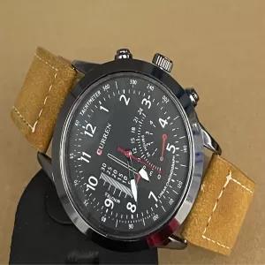 Fashion Business Men Quartz Watch Boys Brown