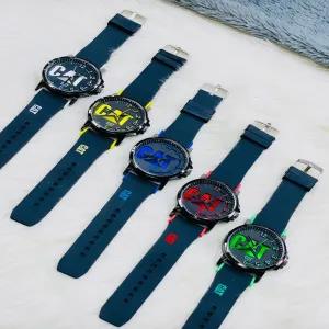 Green Face Mens Boys Casual Fashion Cat Brand Watch