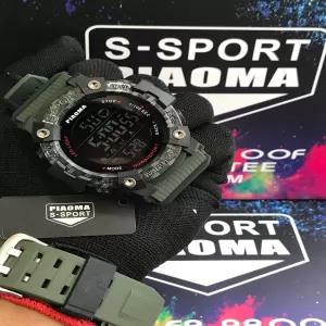 Green Mens Casual Piaoma Watch