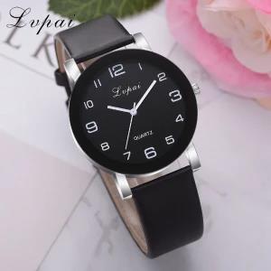 Ladies Fashion Casual Quartz Leather Band Women Watch