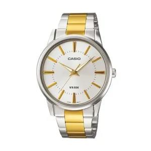 Two Tone Analog Stainless Steel Watch For Men Gift