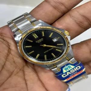 Two Tone Mens Casual Silver Watch