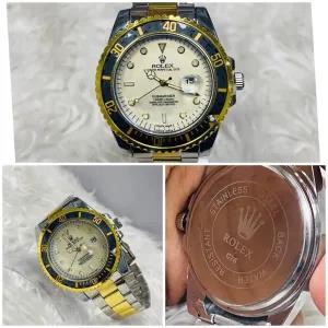 Two Tone Mens Womens Casual Rolex Watch