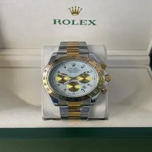 TWO TONE New Mens And Boys Casual Rolex Watch
