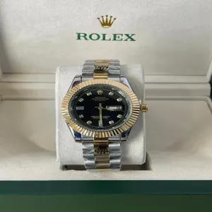 twotone New Mens Boys Casual Rolex Watch