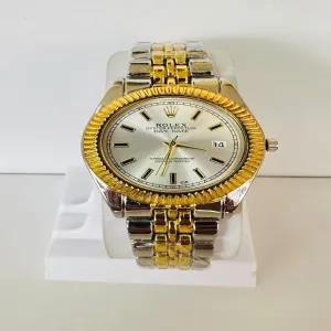 twotone New Mens Boys Casual Rolex Watch
