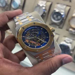 Two Tone New Mens Casual Automatic Wrist Watch