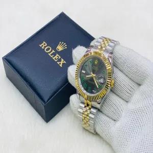 Two Tone New Mens Fashion Two Tone/Silver/Gold Rolex Watch