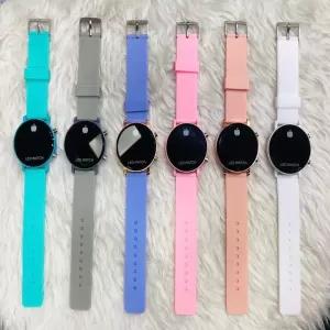 White Mens Ladies Boys Casual Led Watch