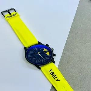 Yellow New Gents wheel Watch
