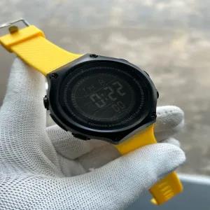 Yellow New Mens Casual Yellow Strap Boys Fashion Watch