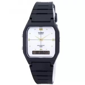Black Analog Digital Dual Time Men Watch