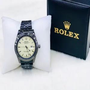 BLACK Mens boys Rolex fashion Watch