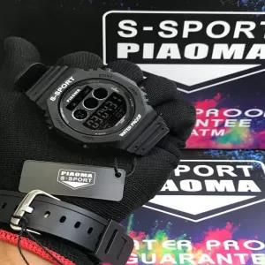 Black Mens Casual Sports Piaoma Brand Watch