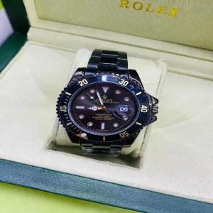 Black New Mens Casual Black Rolex Submariner Watch