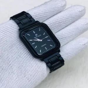 Black New Mens Casual Square Watch