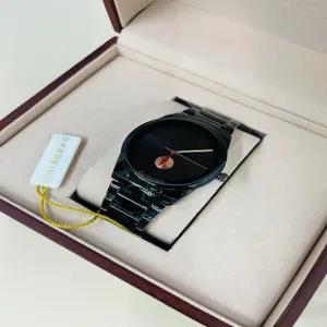 Black New Mens Simple Black/Silver Watch