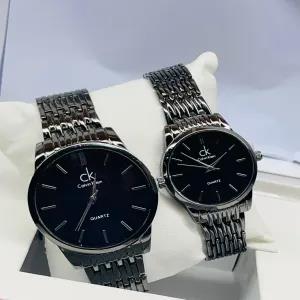 Black New Mens Womens Casual Cuople Watch