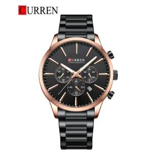 Black Stainless Steel Wrist Watch For Men