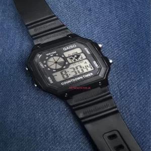 Black Watch For Mens Casual Digital Boys Watch