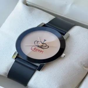 Black Womens Casual Fashion Queen Watch