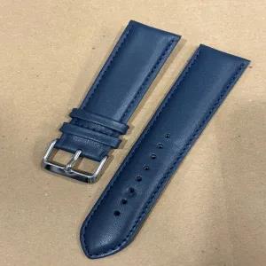 Blue 24mm 20mm Blue Lather Strap Watch