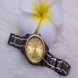 Gold Brown Gold Silver Watch for Girls Ladies