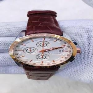 Gold Brown Mens Casual Fashion Wristwatch