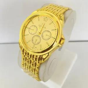 Gold Casual Watch For Boys