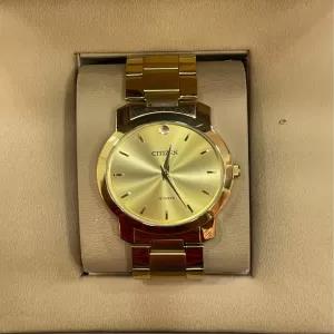 gold Fashion Luxury Men Quartz Wrist Watch