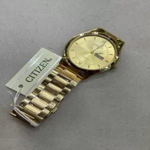 Gold Luxury Men Watch Top Brand Fashion Citizen Quartz Stainless Steel Boys Casual Watch