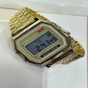 Gold Men Casual Digital Wrist Watch