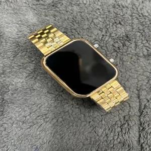 Gold Mens And Boys Casual Gold Led Watch
