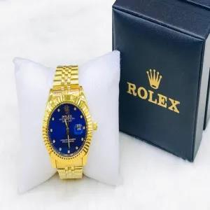 Gold Mens And Boys Casual Gold Rolex Watch
