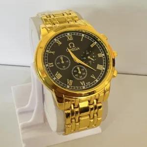 gold Mens And Boys Casual Gold Watch